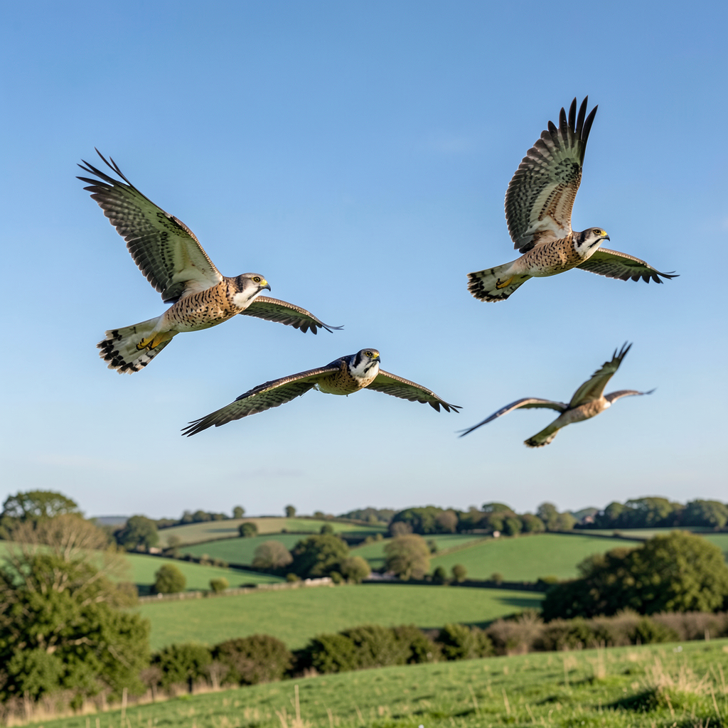 Kestrel-shaped kites take flight to raise awareness of bird persecution